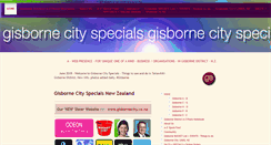Desktop Screenshot of gisbornespecials.co.nz