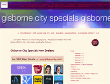 Tablet Screenshot of gisbornespecials.co.nz
